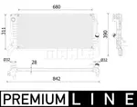 Isı değiştiricisi, motor soğutması CR 2311 000P BMW 2 Gran Tourer (F46) 220 i