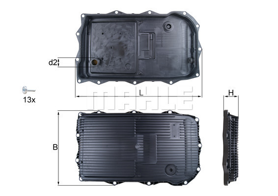 Yağ karteri, otomatik şanzıman HX 184KIT uygun fiyat ile hemen sipariş verin!