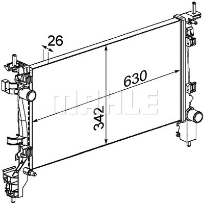 Isı değiştiricisi, motor soğutması CR 1131 000P uygun fiyat ile hemen sipariş verin!