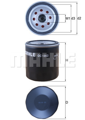 Filtre, motor yağı OC 1063 uygun fiyat ile hemen sipariş verin!