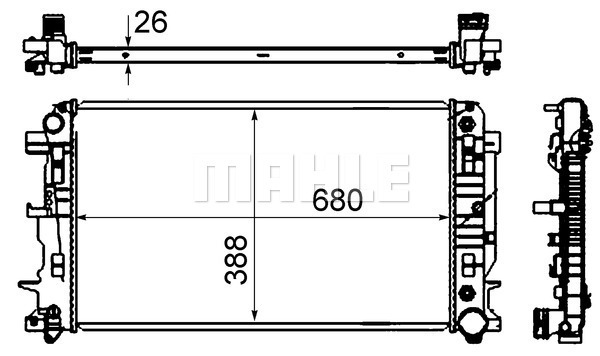 Isı değiştiricisi, motor soğutması CR 62 000S uygun fiyat ile hemen sipariş verin!