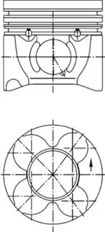 Piston 40406600 LANCIA PHEDRA (179_) 2.2 JTD (179AXC1A)