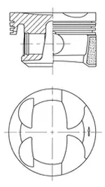 Piston 41705600 CITROËN C3 II (SC_) 1.6 VTi 120