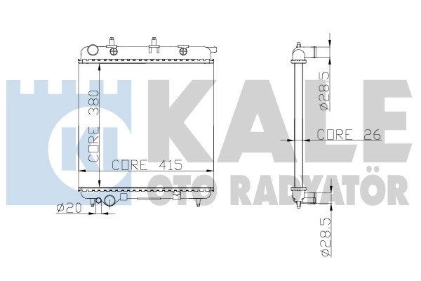 Isı değiştiricisi, motor soğutması 297100 uygun fiyat ile hemen sipariş verin!